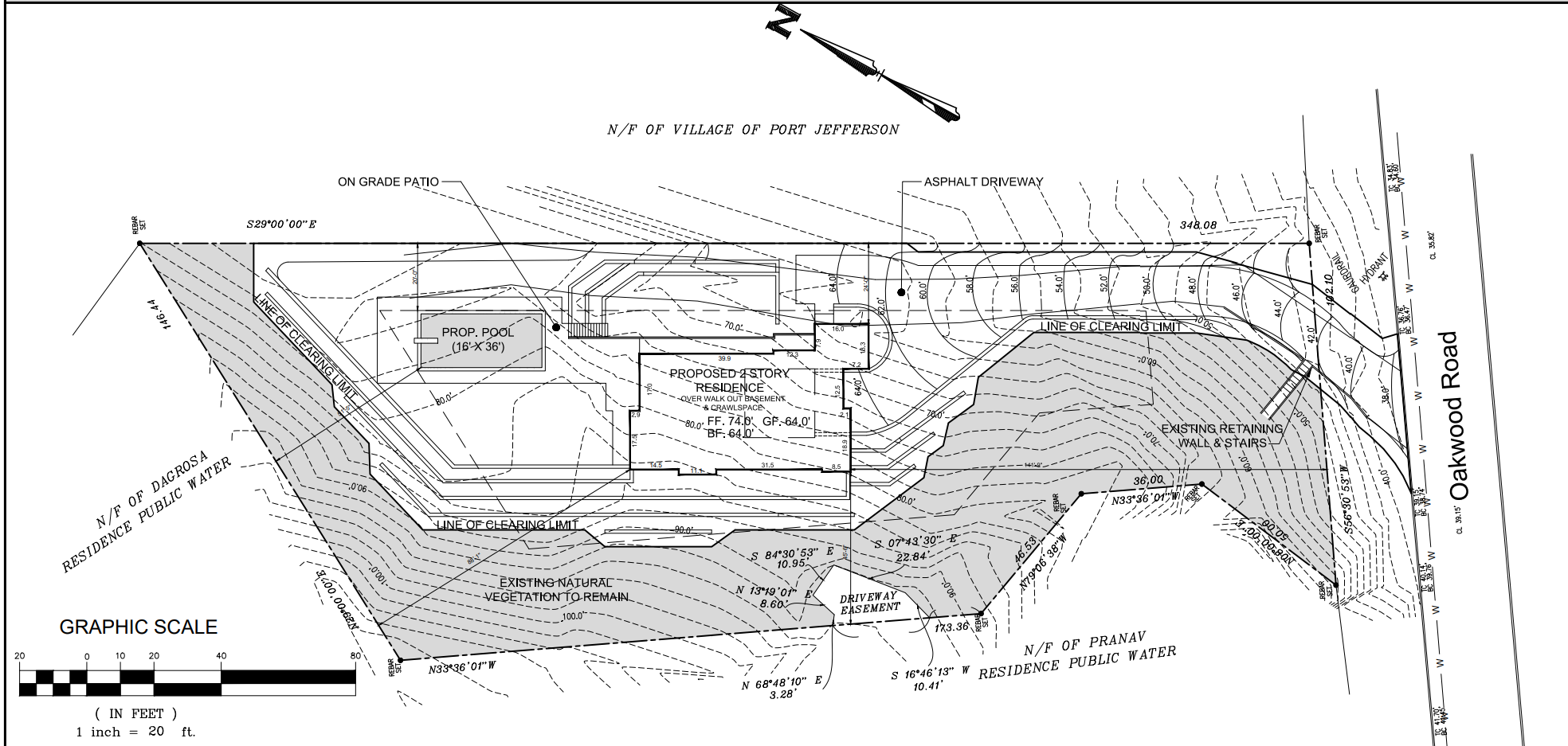 Site plan 416A Oakwood